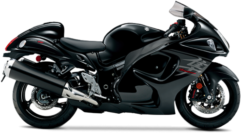 Black Suzuki Motorcycle PNG HD Quality