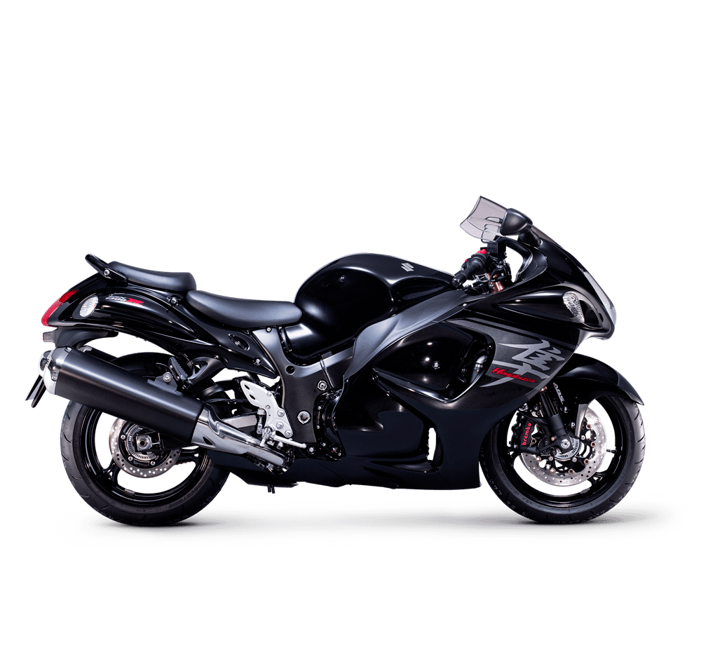 Black Suzuki Motorcycle Transparent PNG