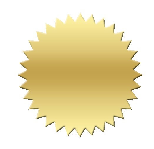Blank Golden Seal Transparent File