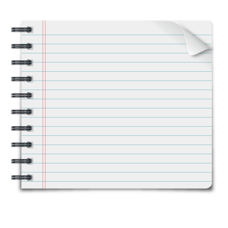Blank Pages Notebook Transparent Free PNG