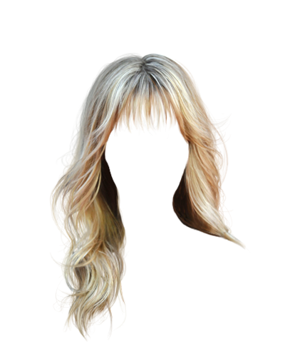 Blonde Woman Face Background PNG Image