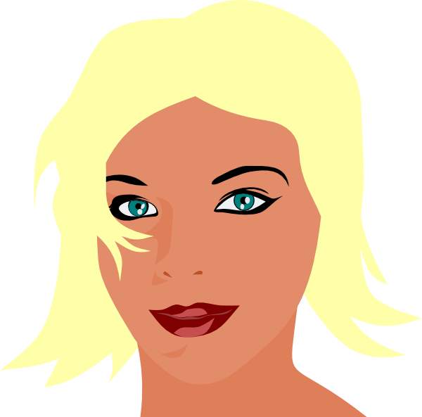 Blonde Woman Face Free PNG
