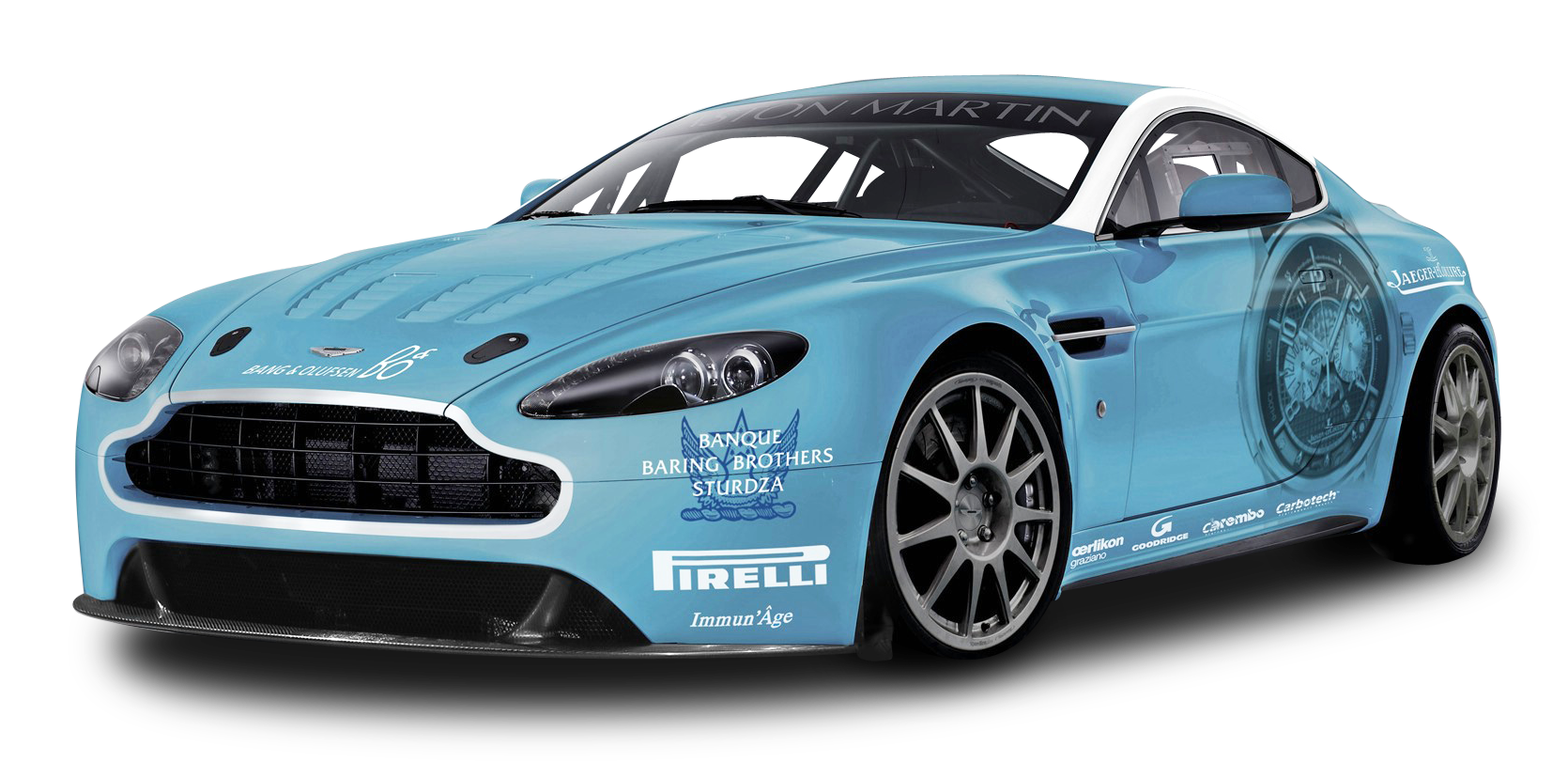 Blue Aston Martin PNG Clipart Background