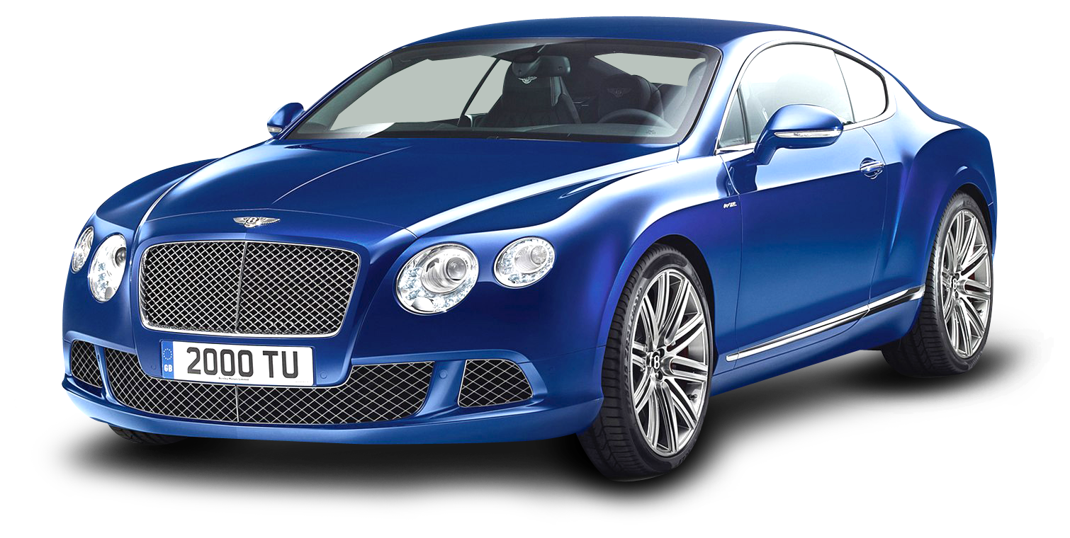 Blue Bentley Transparent PNG