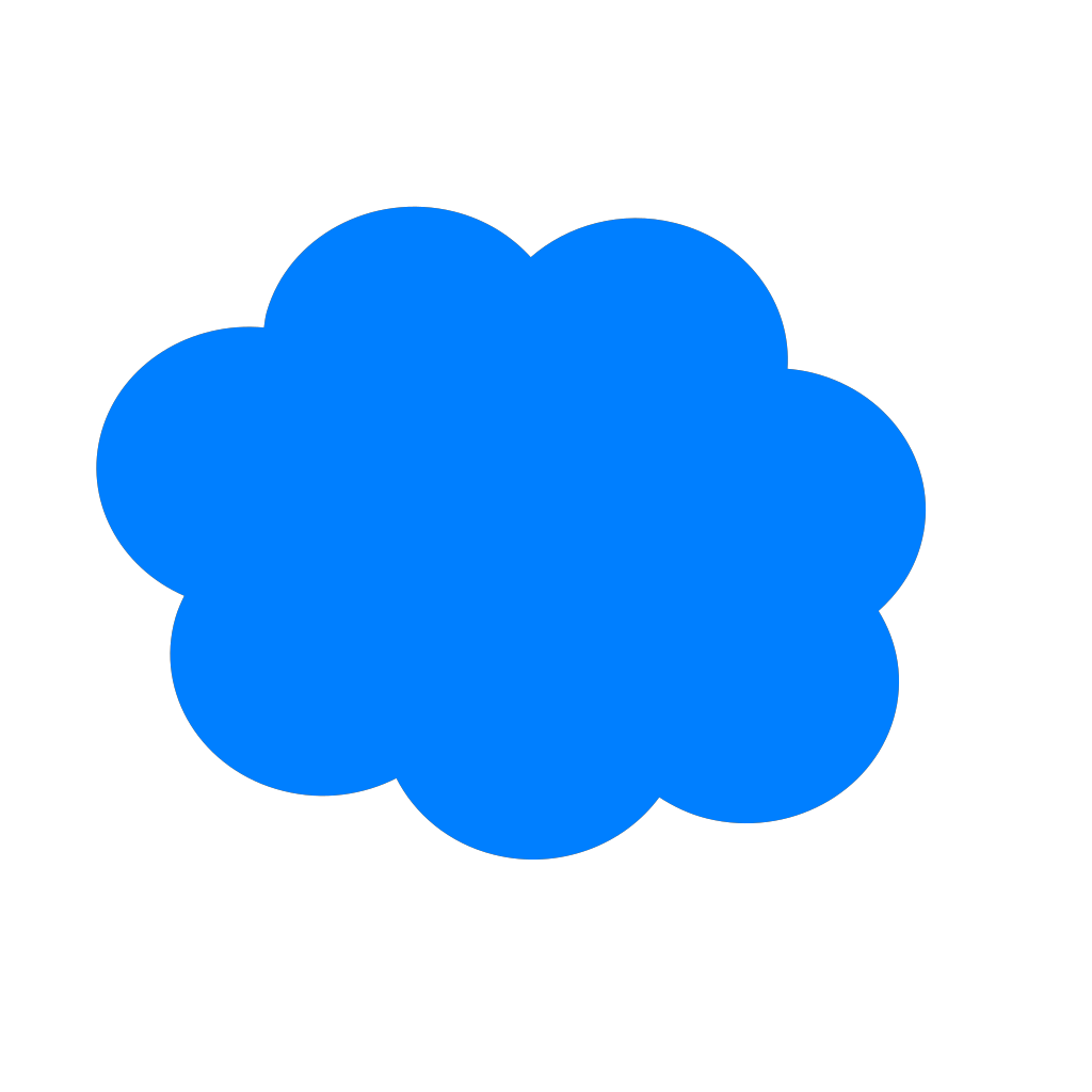 Blue Cloud PNG Background