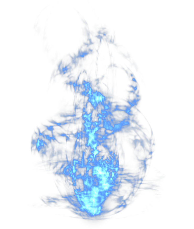 Blue Fire Background PNG