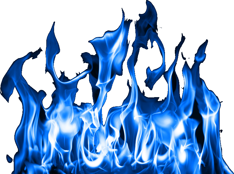 Blue Fire Flame Transparent Background