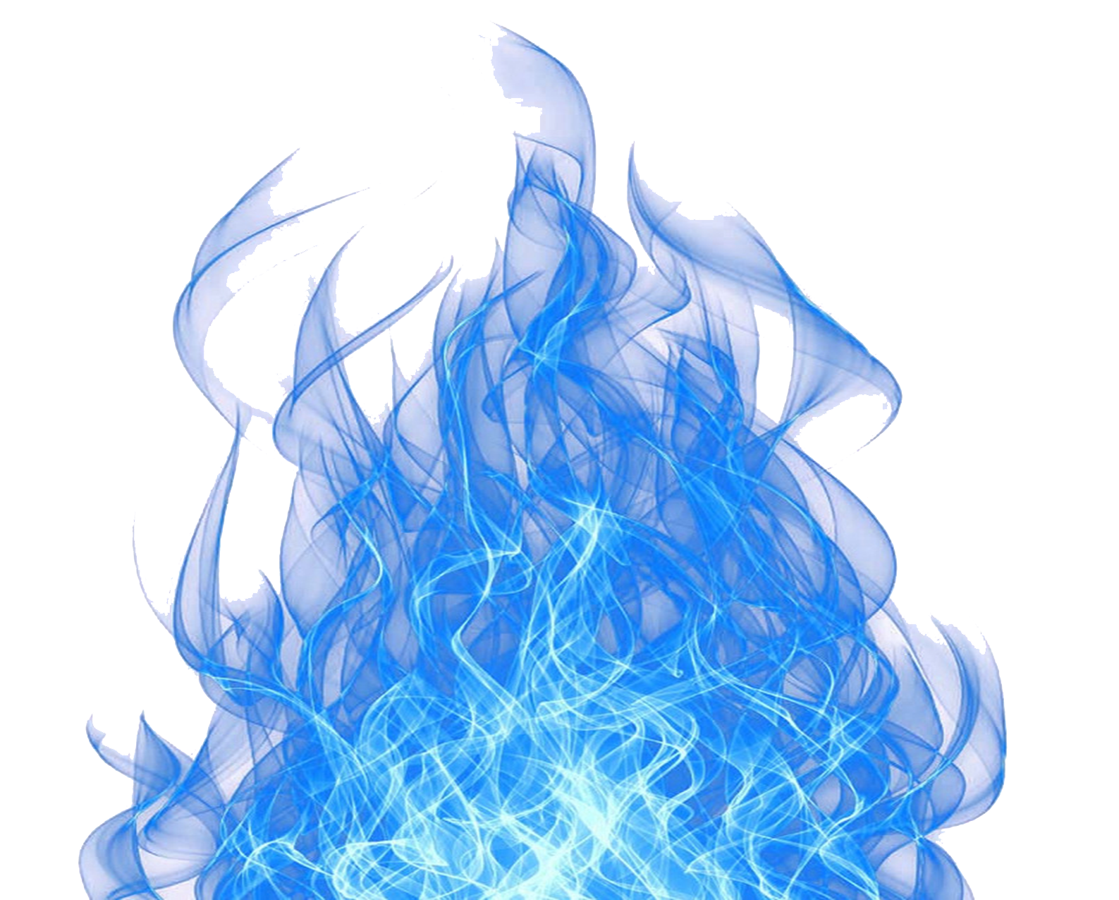 Blue Fire Free PNG