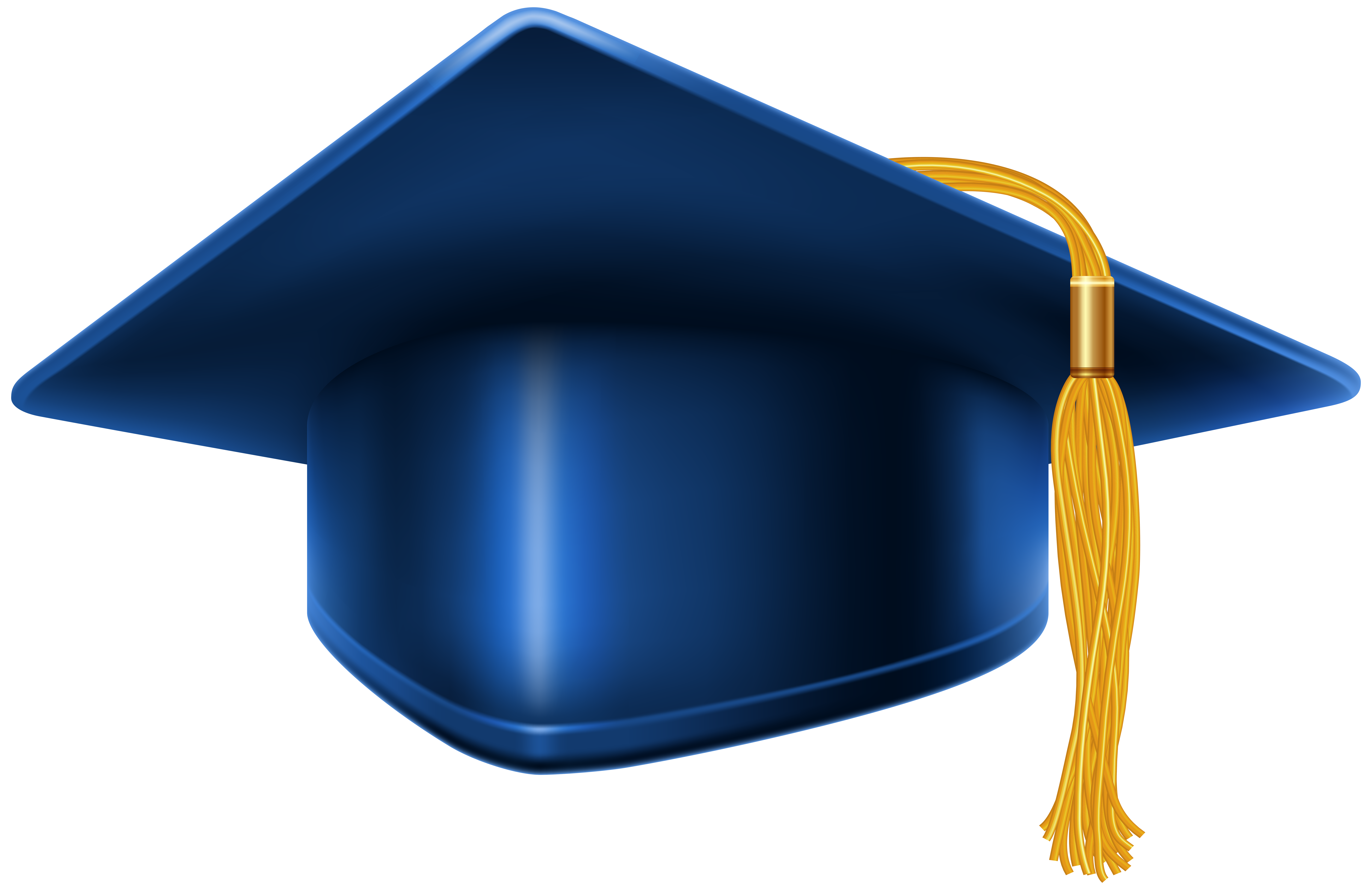 Blue Graduation Cap Transparent Free PNG