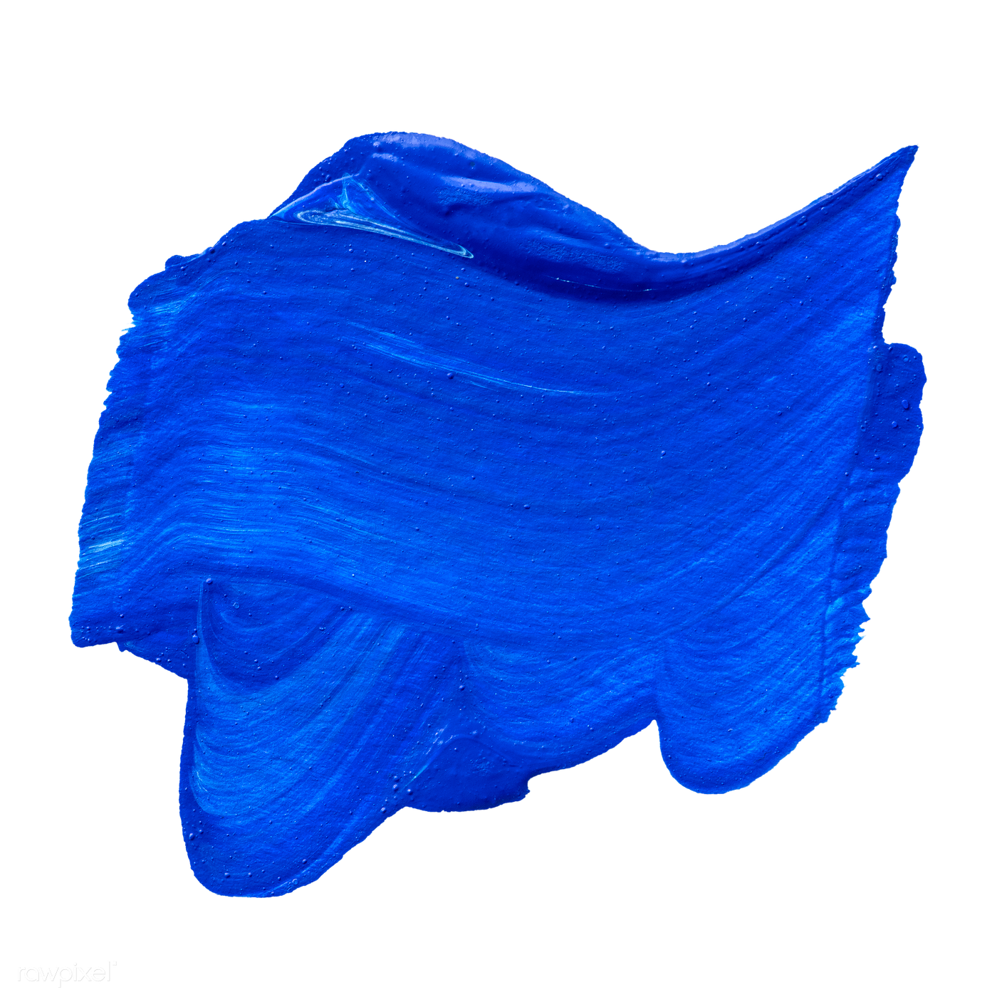 Blue Paint Brush PNG Free File Download