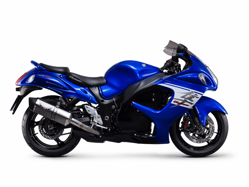 Blue Suzuki Motorcycle Background PNG Image