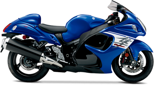 Blue Suzuki Motorcycle Free PNG