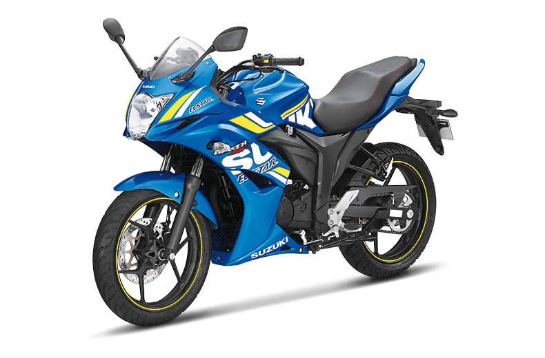 Blue Suzuki Motorcycle PNG Background