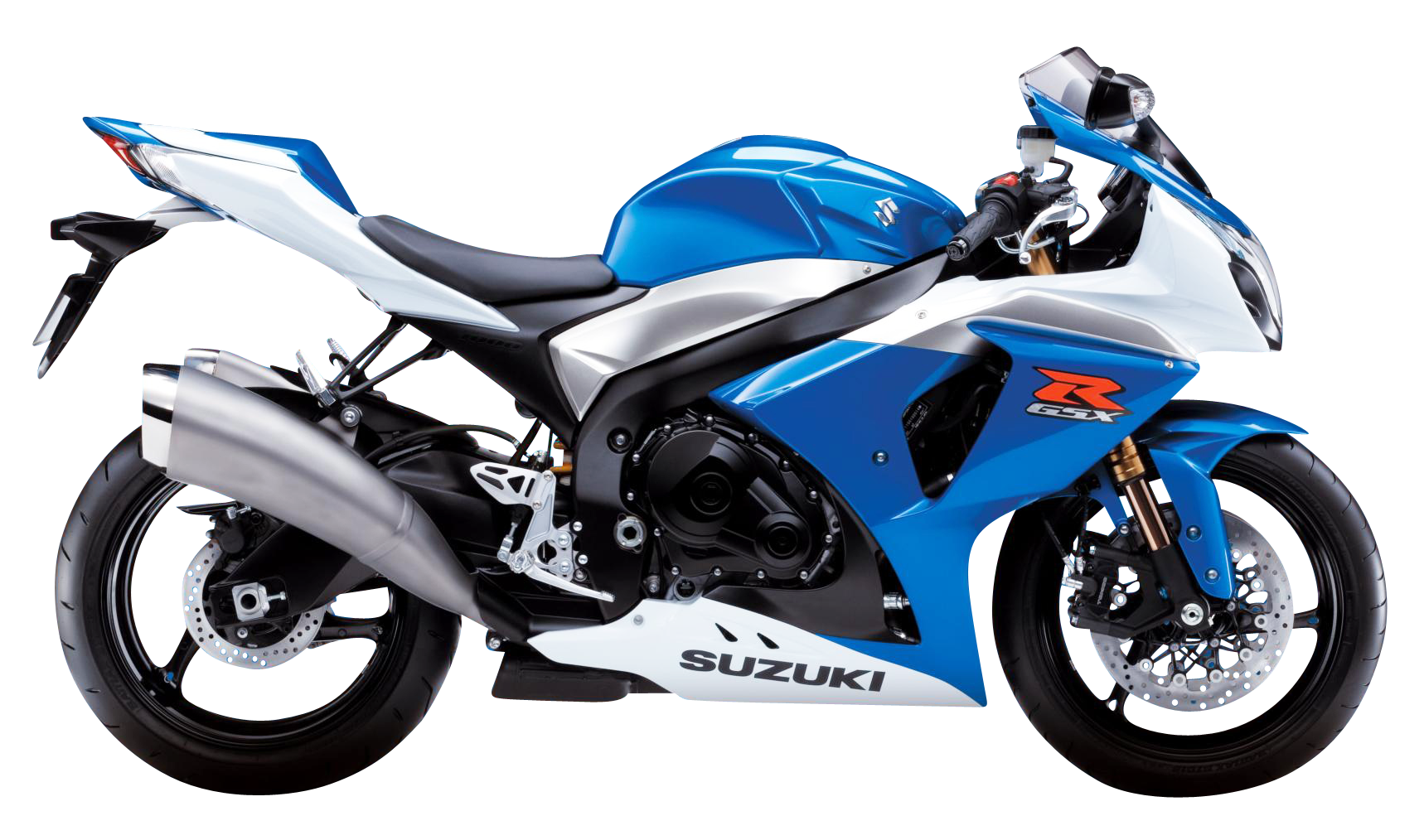 Blue Suzuki Motorcycle PNG Free File Download