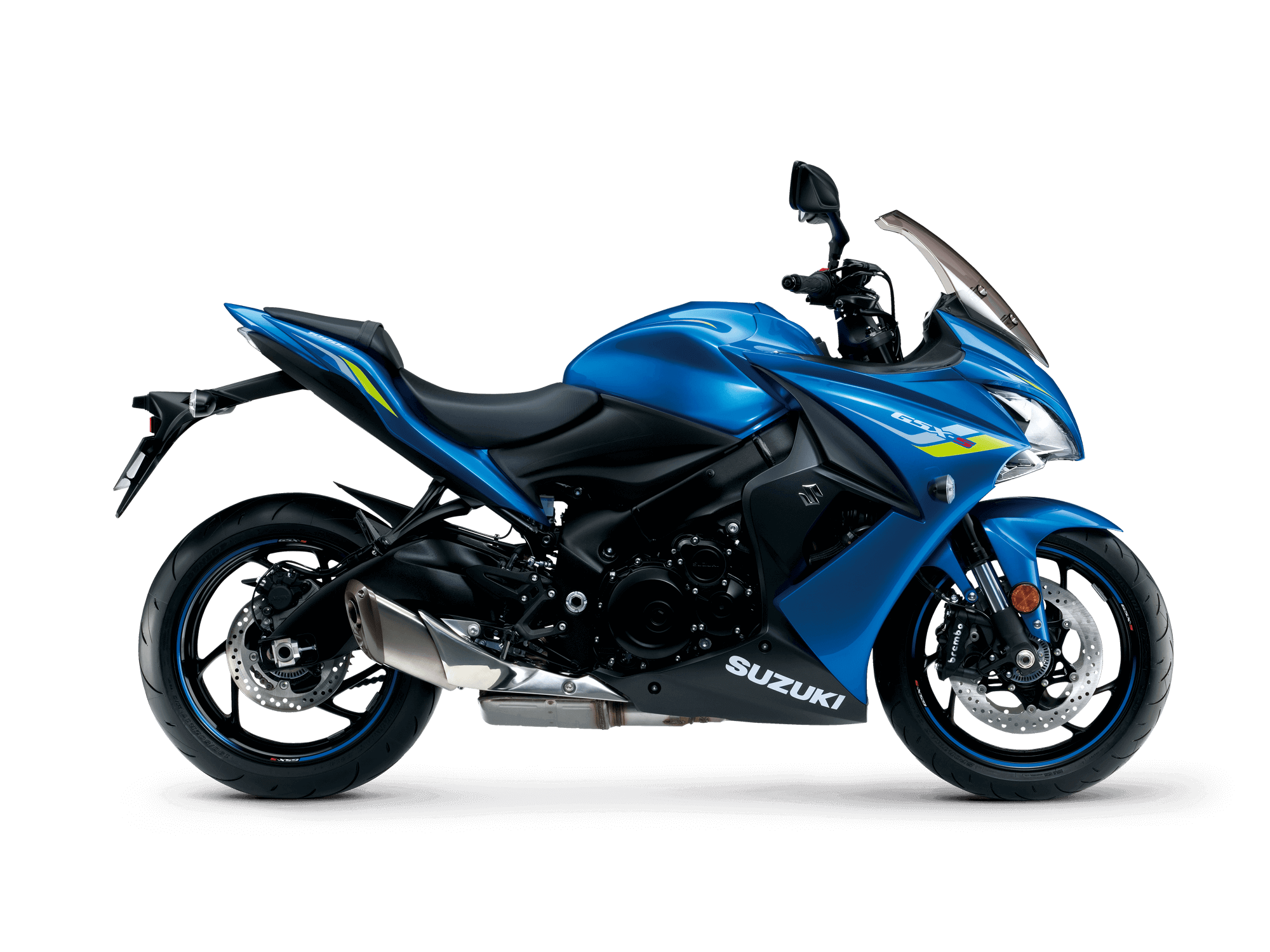 Blue Suzuki Motorcycle PNG Images HD