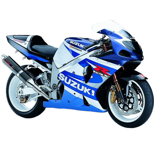Blue Suzuki Motorcycle PNG Photos