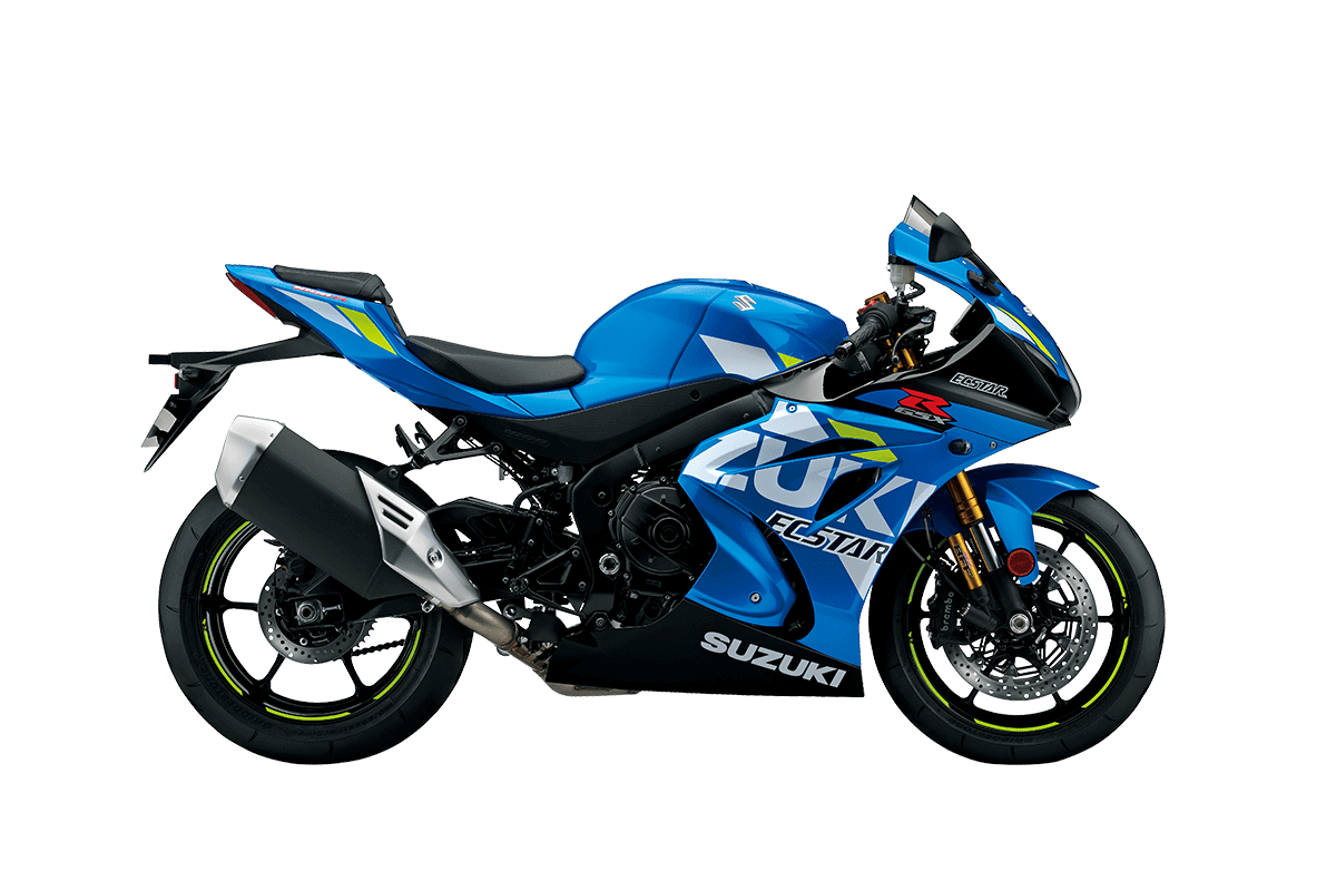 Blue Suzuki Motorcycle Transparent Background