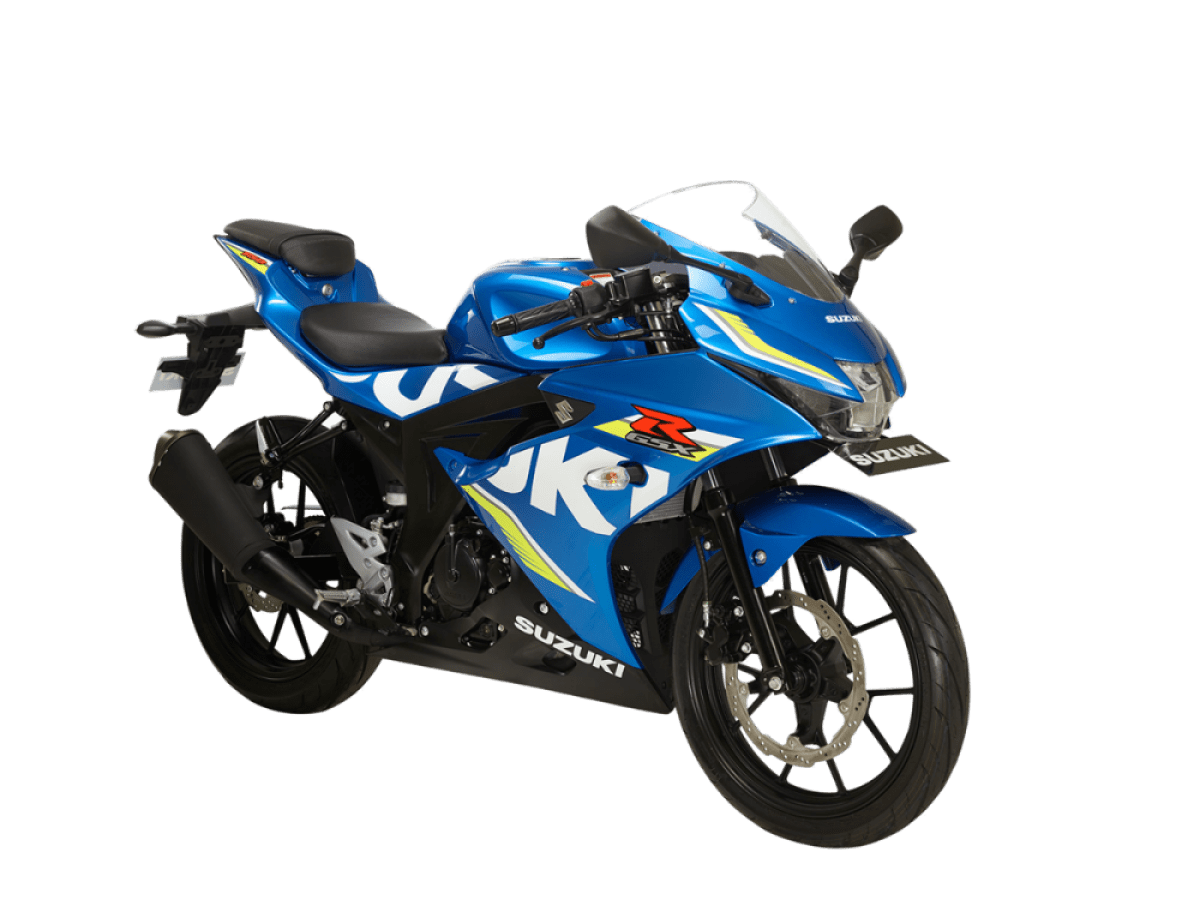 Blue Suzuki Motorcycle Transparent File