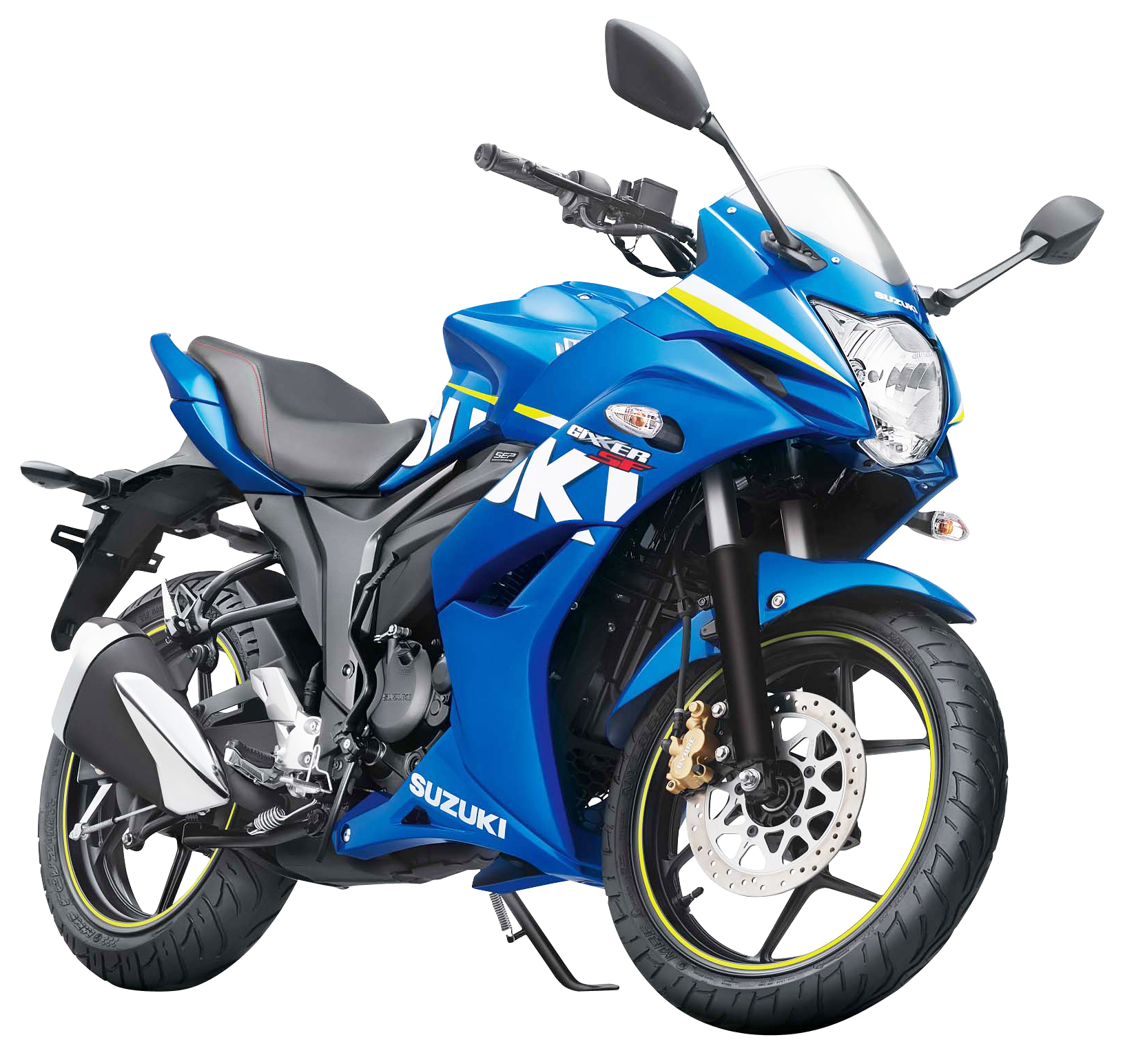 Blue Suzuki Motorcycle Transparent Image