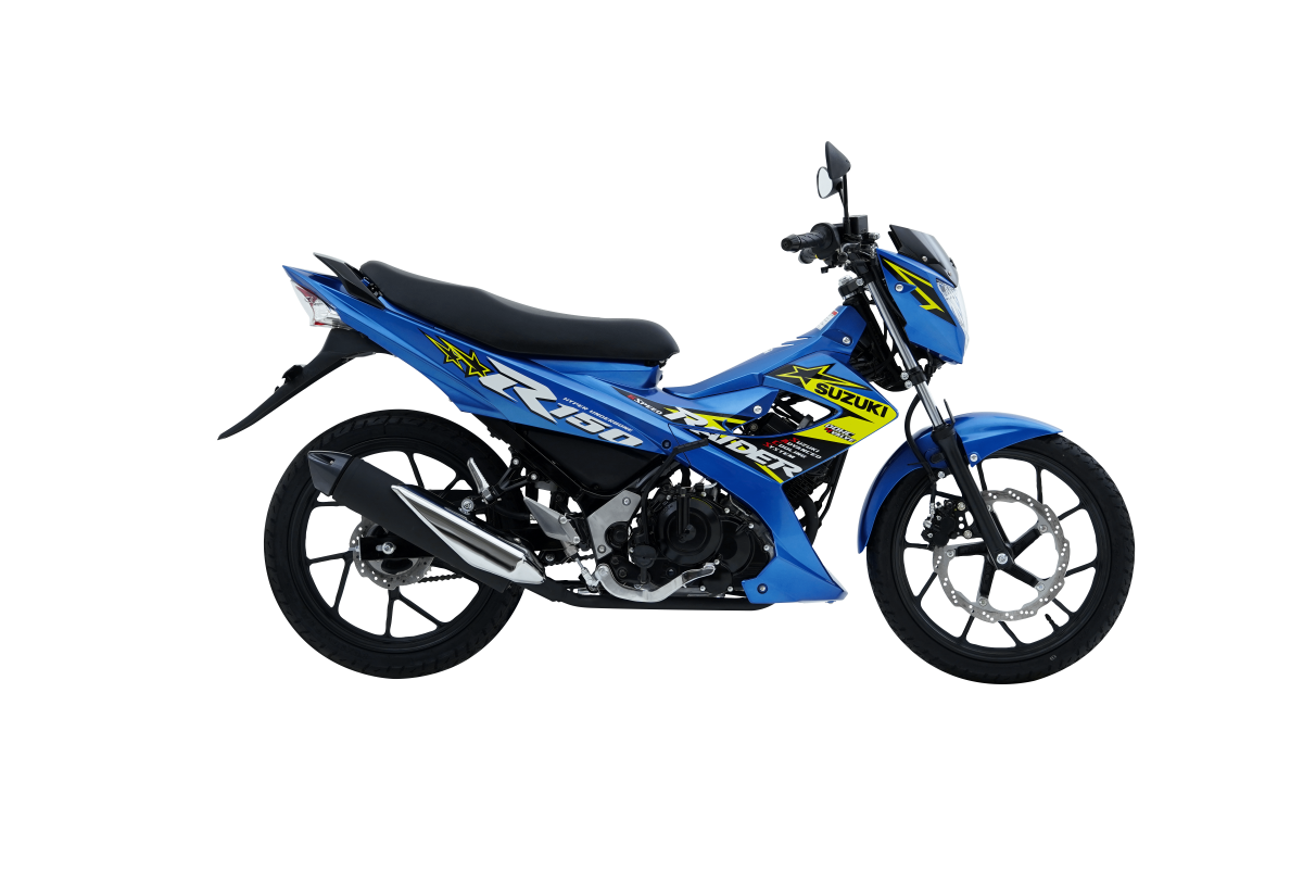 Blue Suzuki Motorcycle Transparent PNG