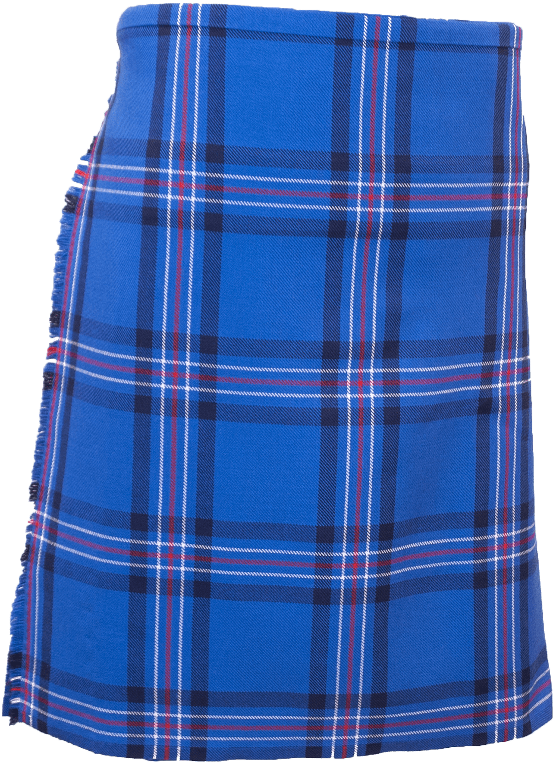 Blue Tartan Kilt Background PNG Image