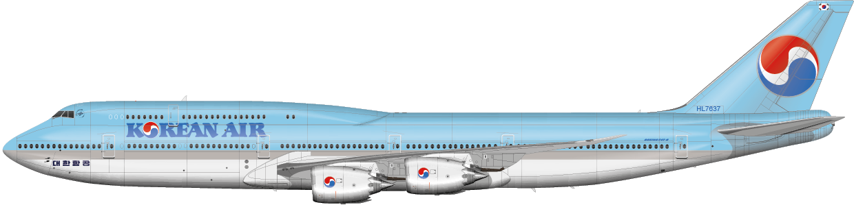 Boeing 747 Transparent Background