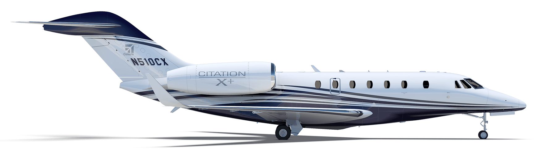 Bombardier Private Jet Plane PNG Background