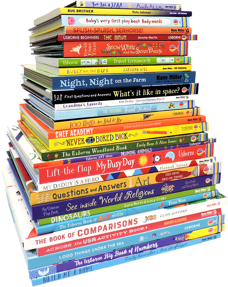 Book Stack PNG HD Quality
