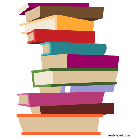 Books Pile PNG Free File Download