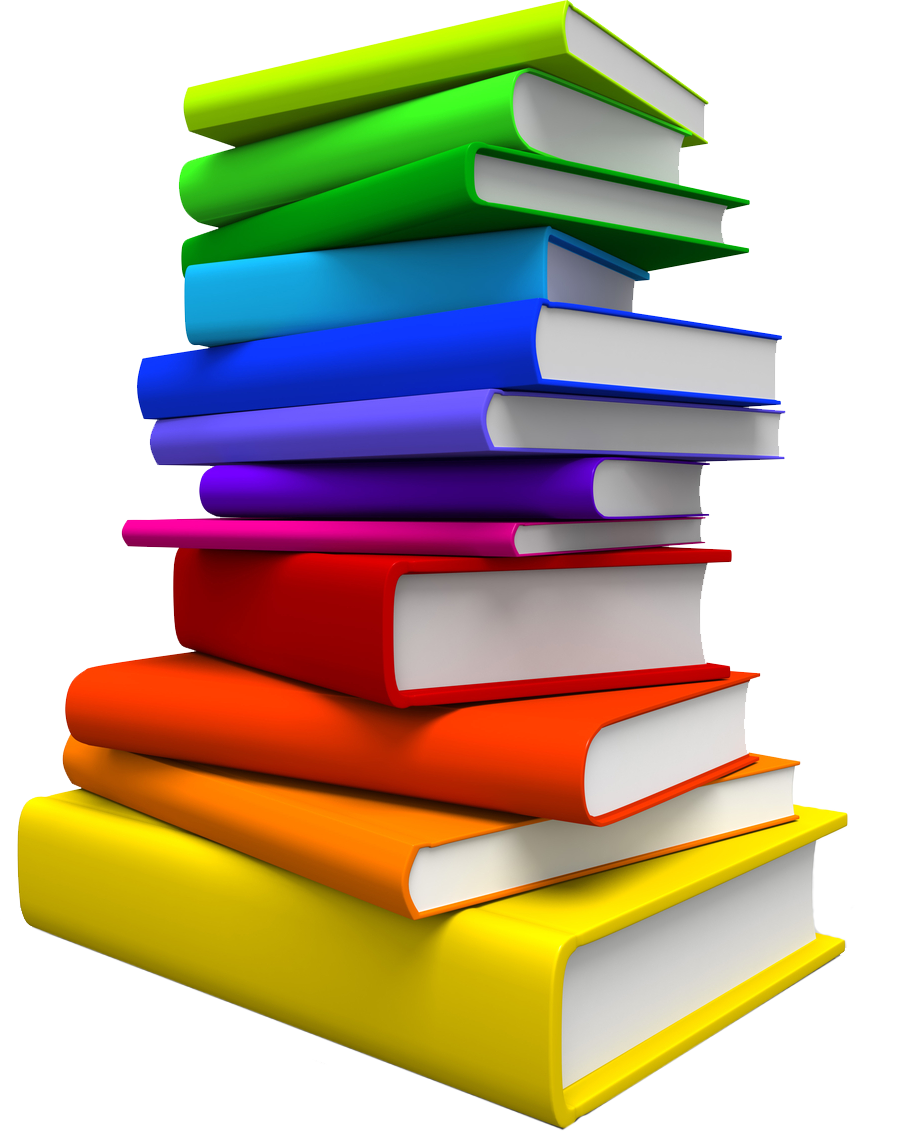 Books Pile PNG HD Quality