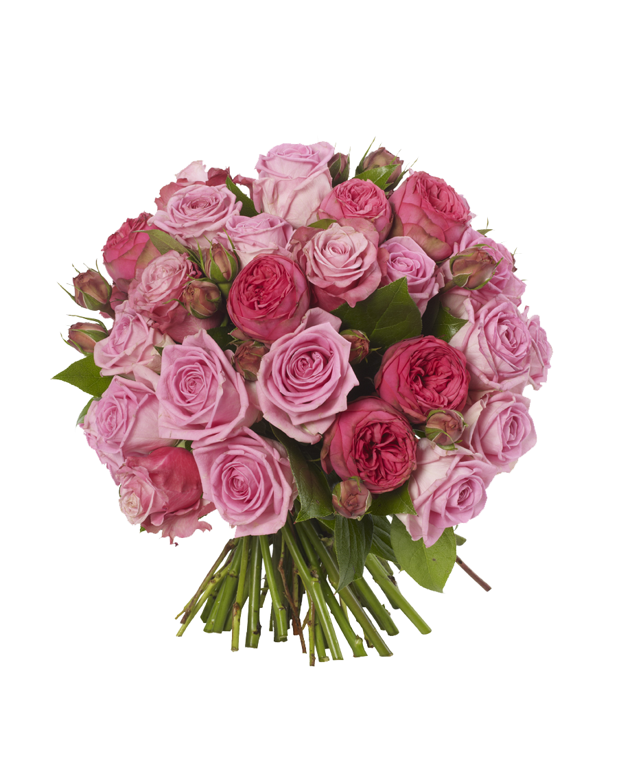 Bouquet Of Rose Flowers Background PNG Image