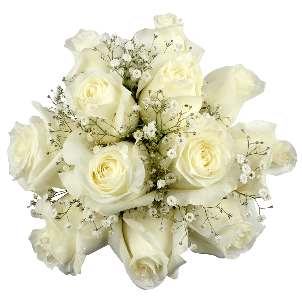 Bouquet Of White Roses PNG Images HD