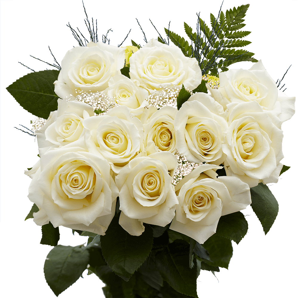 Bouquet Of White Roses Transparent Free PNG
