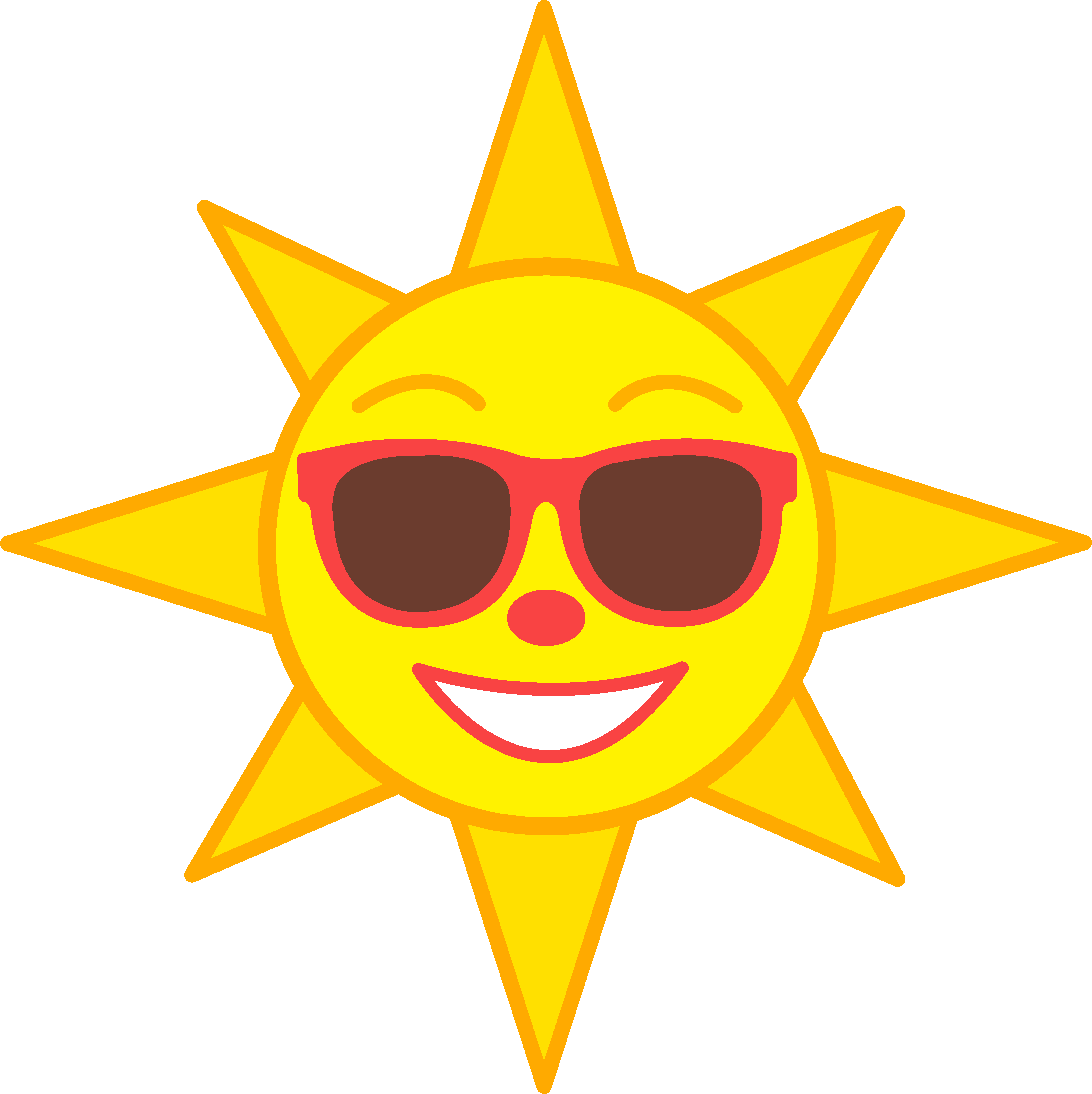 Bright Sun Background PNG Image