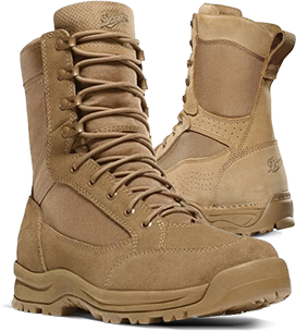 Brown Combat Boots Background PNG Image