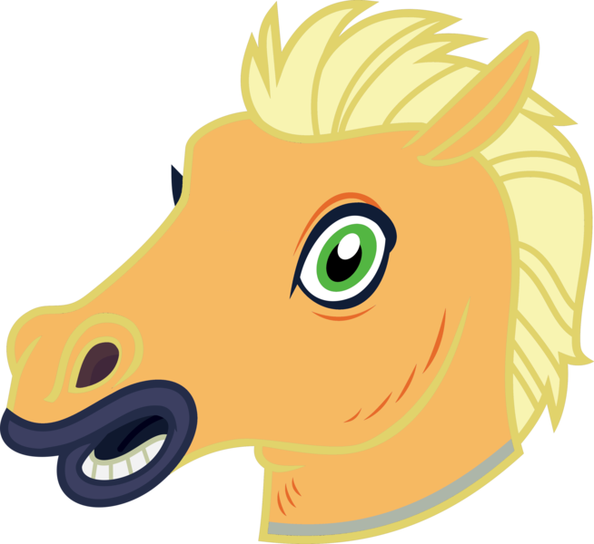 Brown Horse Mask Background PNG Image