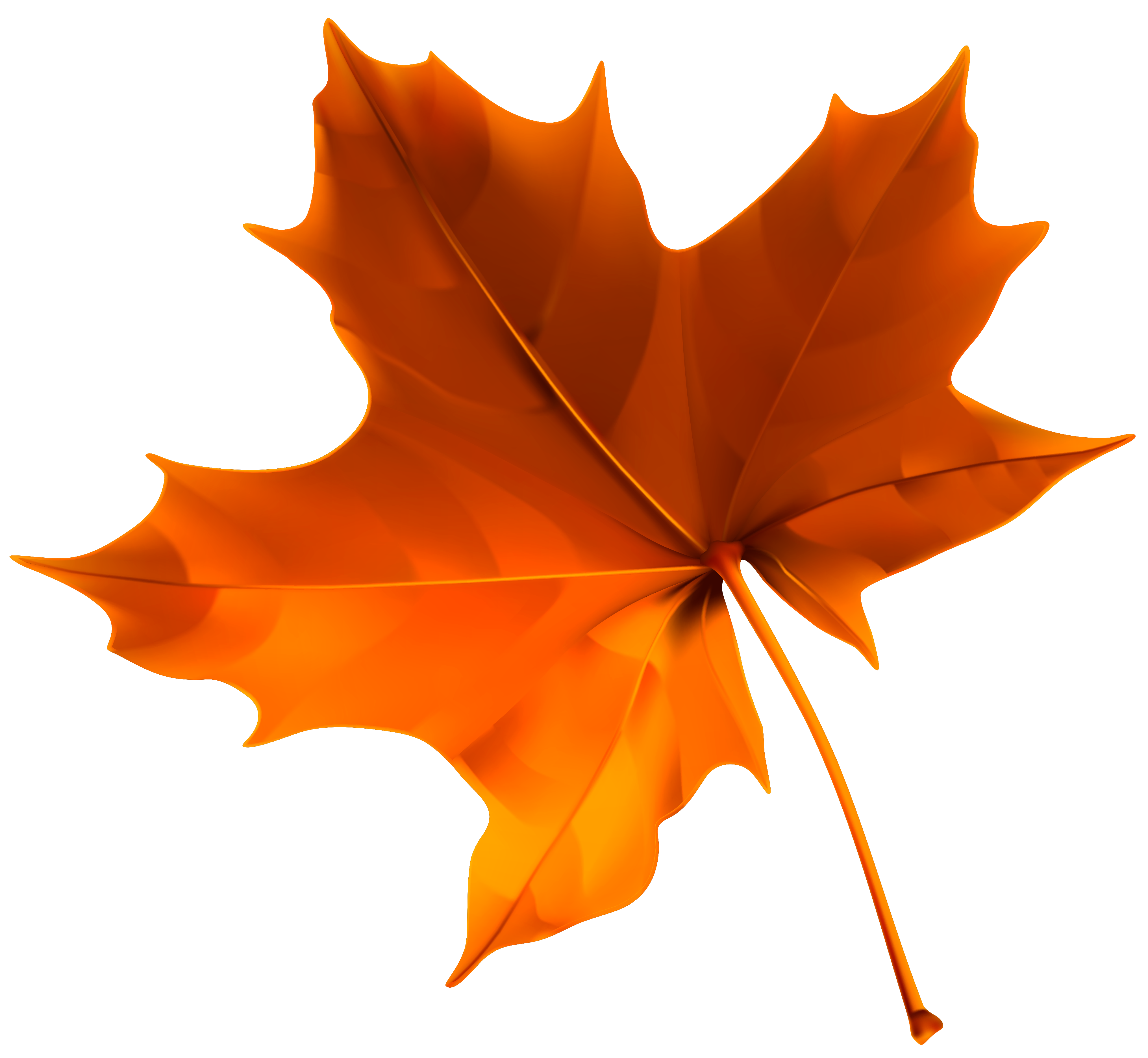 Brown Maple Leaf PNG Clipart Background