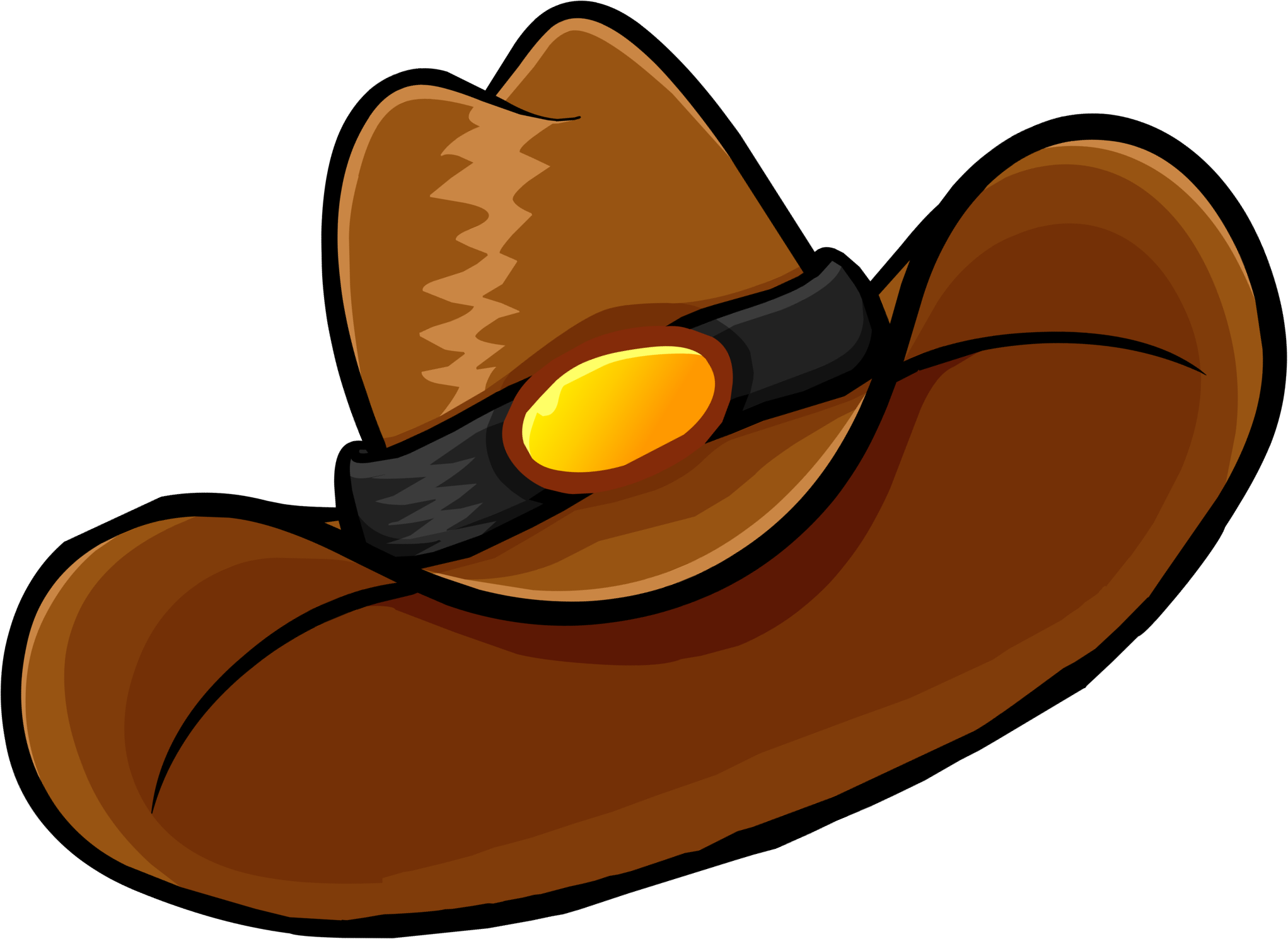 Brown Sheriffs Hat Background PNG
