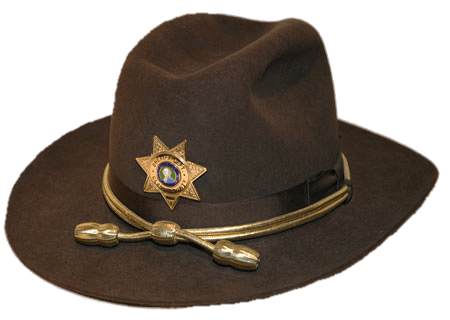 Brown Sheriffs Hat PNG HD Quality