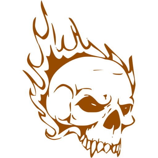 Brown Skull PNG Background