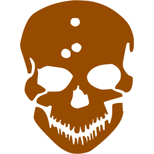 Brown Skull Transparent File