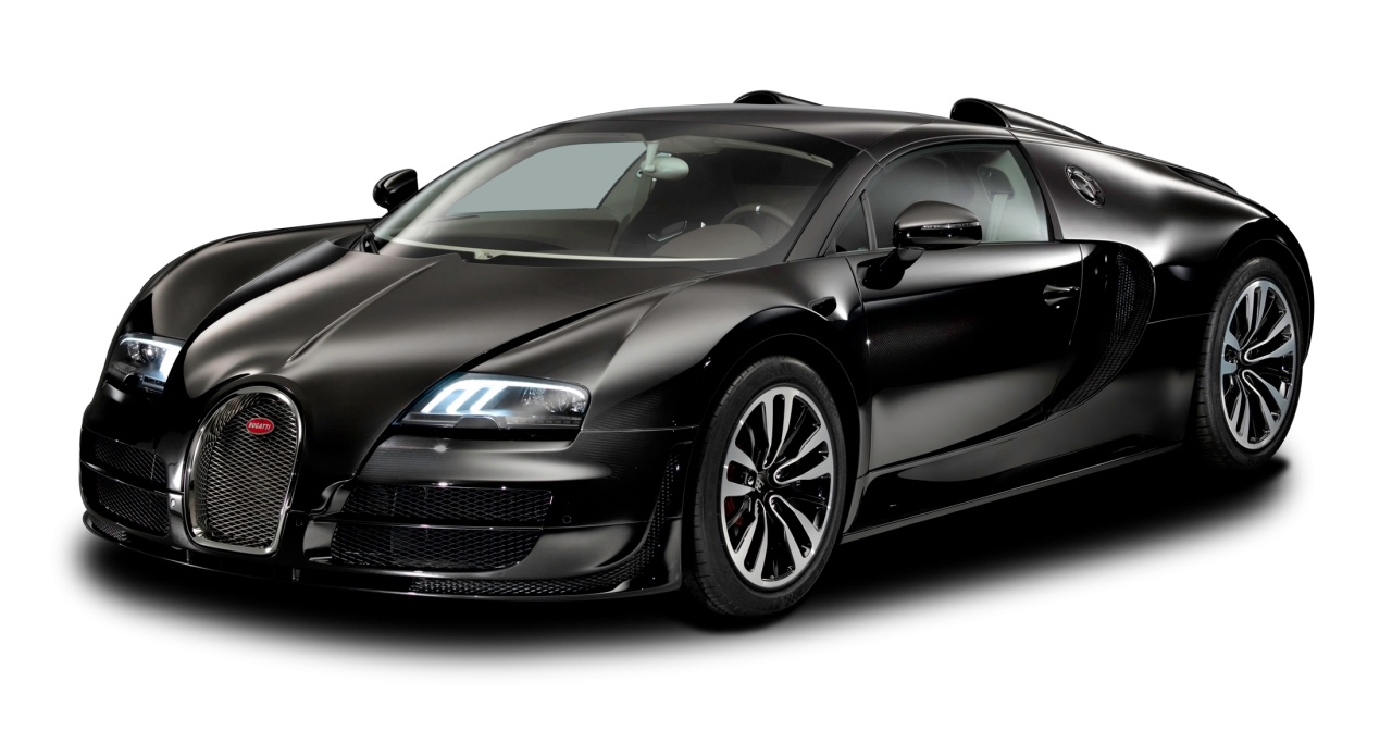 Bugatti Black Background PNG Image