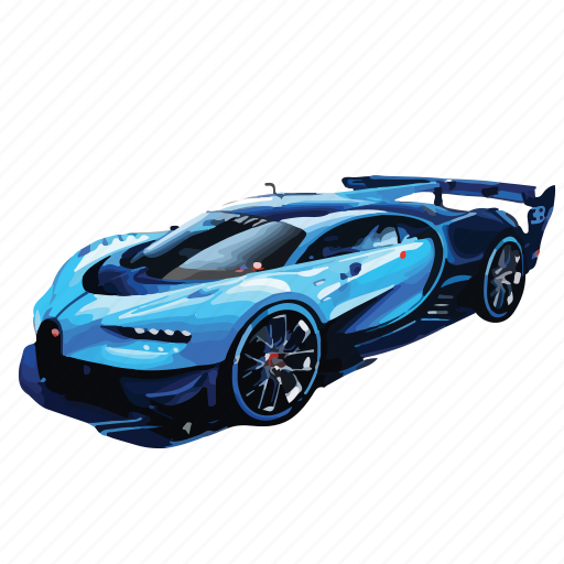 Bugatti Blue PNG HD Quality