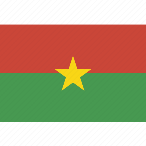 Burkina Faso Wave Flag PNG Background