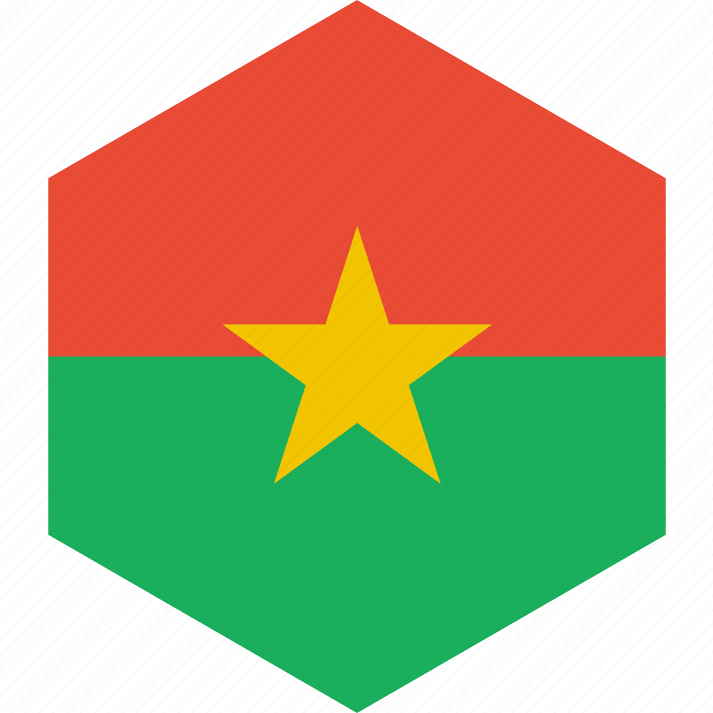 Burkina Faso Wave Flag PNG Images HD