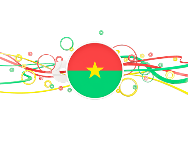 Burkina Faso Wave Flag Transparent File