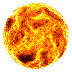 Burning Sun Background PNG Image