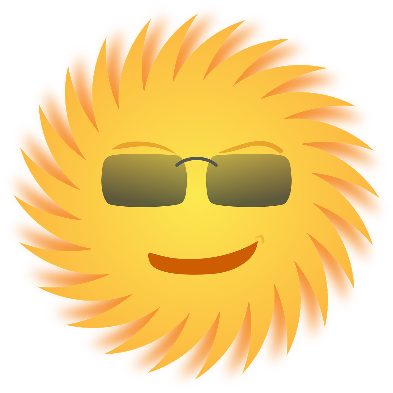 Burning Sun PNG Clipart Background