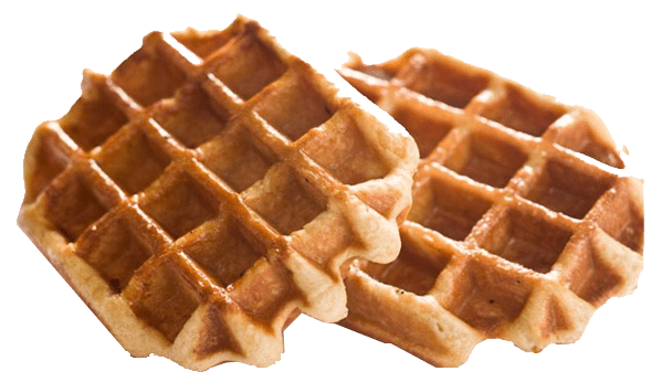 Butter Waffles Background PNG Image