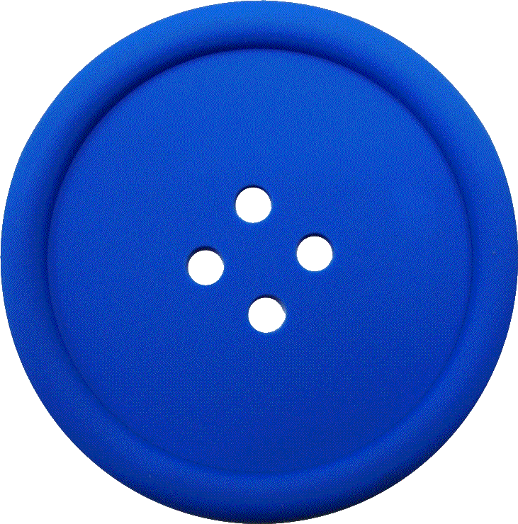 Button Clothes Blue Transparent File